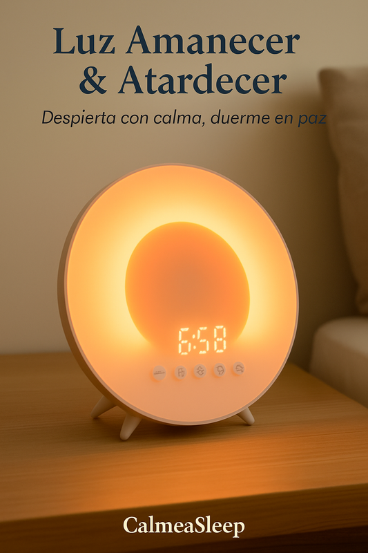 Reloj con luz de despertador