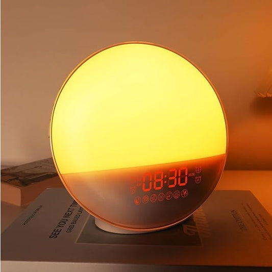 Reloj con luz de despertador